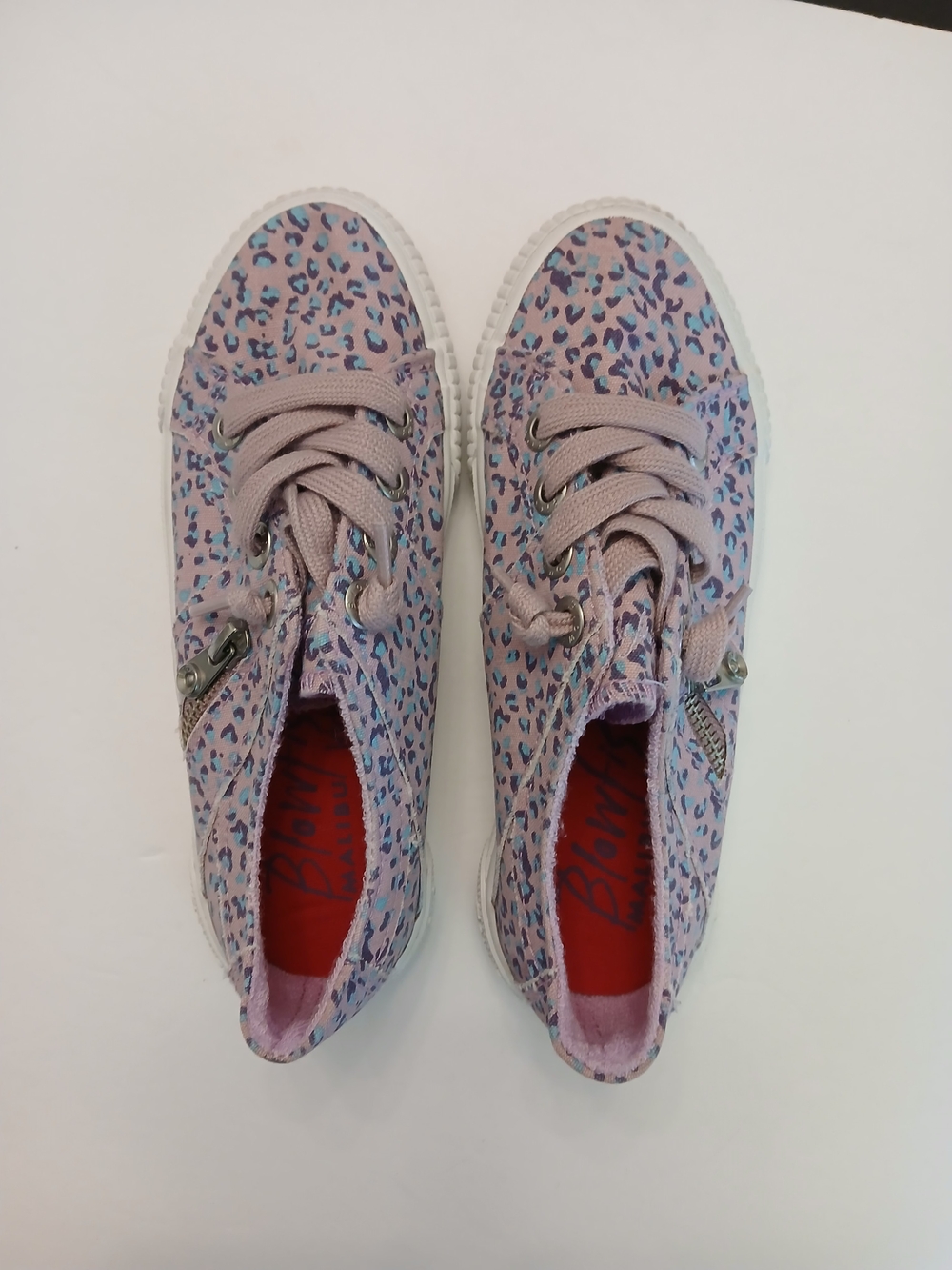 ✨️NEW • BLOWFISH • Kids Purple Micro-Cat Canvas Slip-Ons